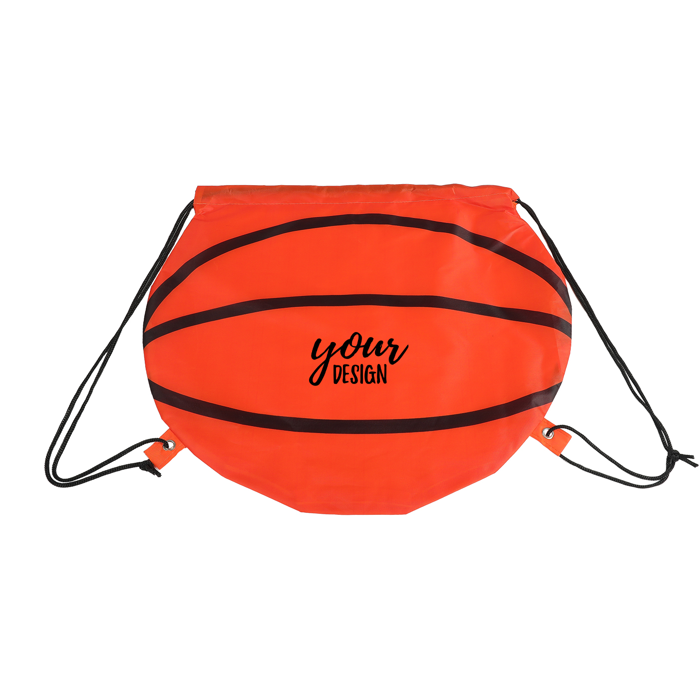 Basketball Pattern Drawstring Bag