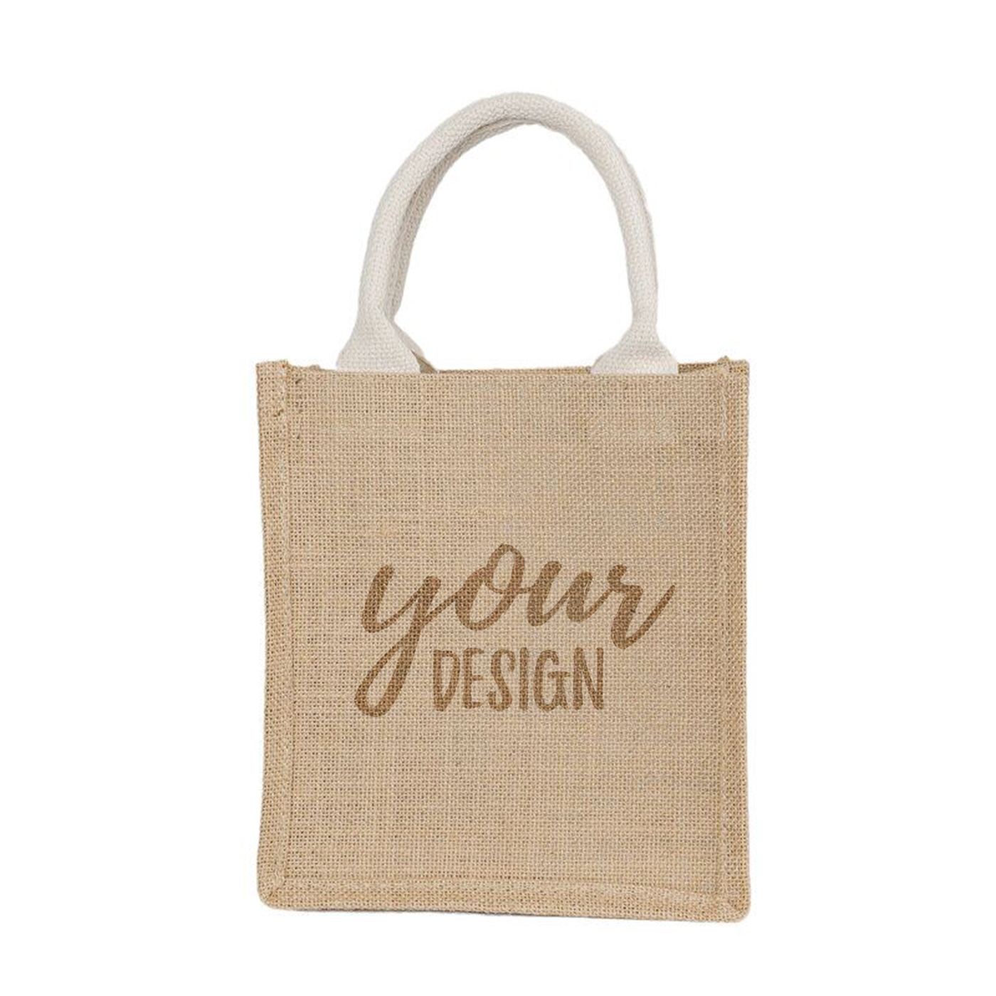 Burlap Gift Tote with Handles