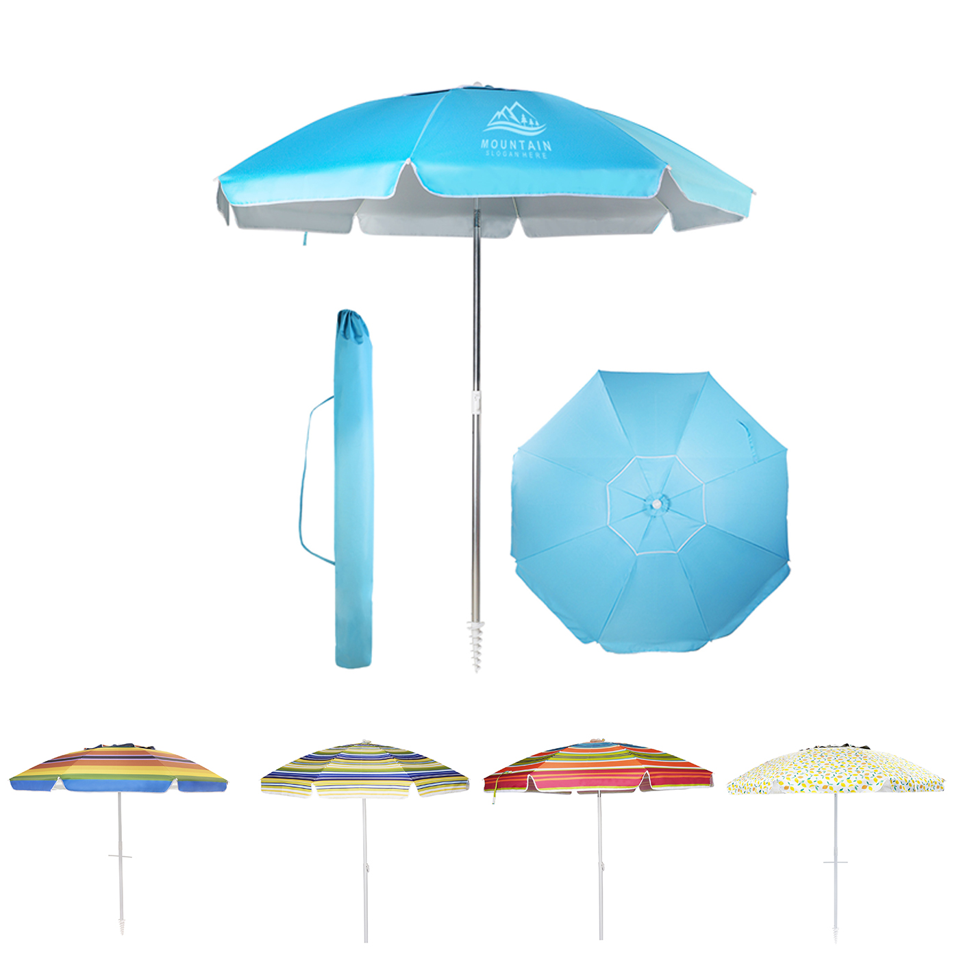 Custom Sun Protection Beach Umbrella