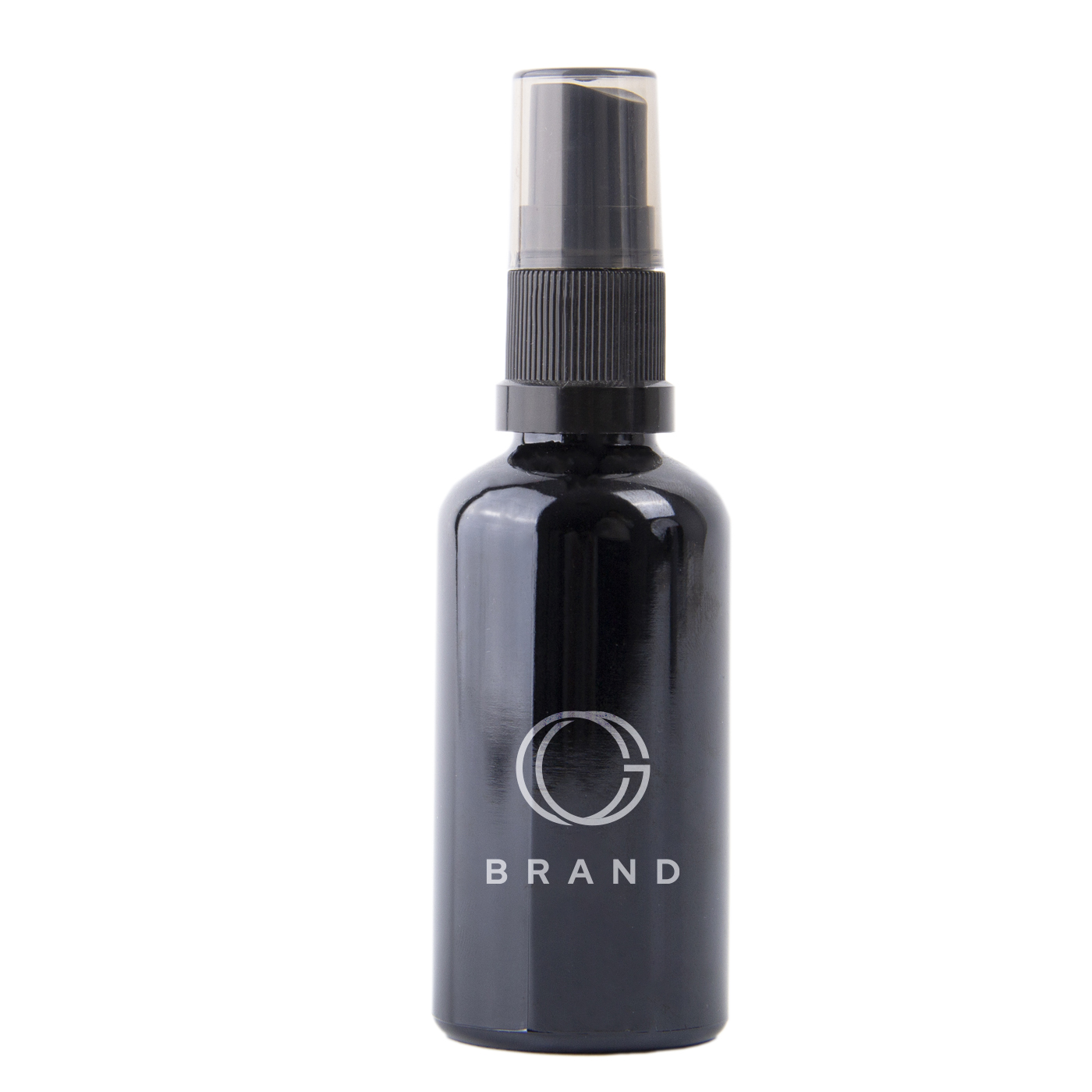 50ml Black Glass Spray Bottle