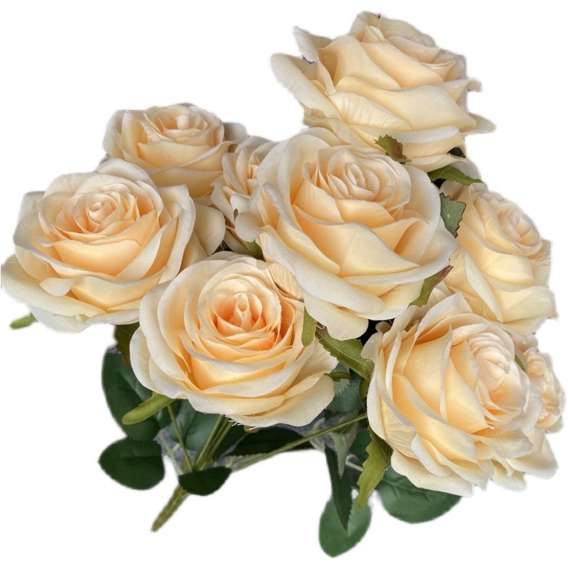 Custom 9 Pcs Artificial Rose Flower