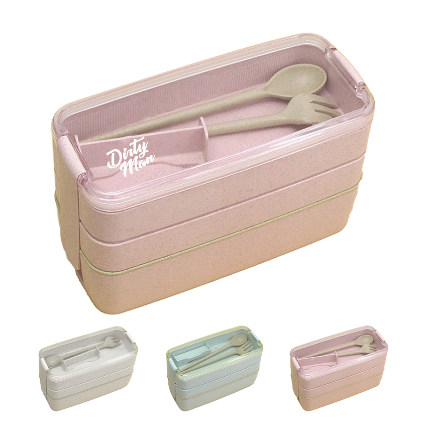 Portable Wheat Straw Bento Box