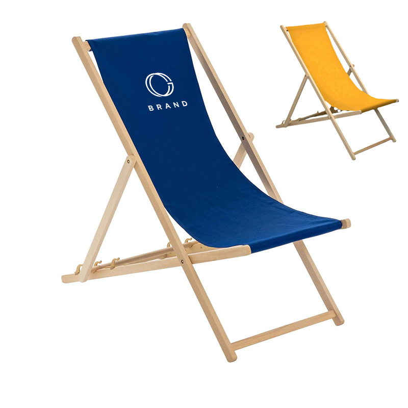 Adjustable Wood Outdoor Beach Chair