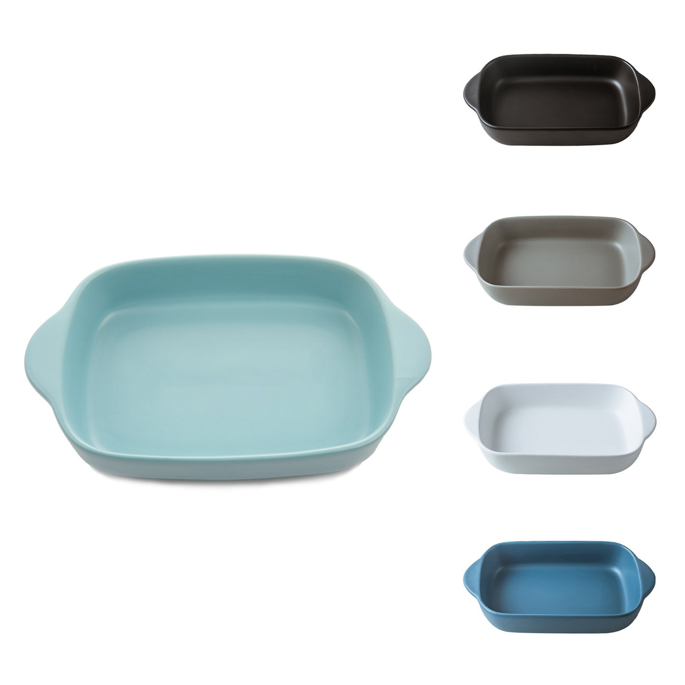 Binaural Ceramic Baking Tray