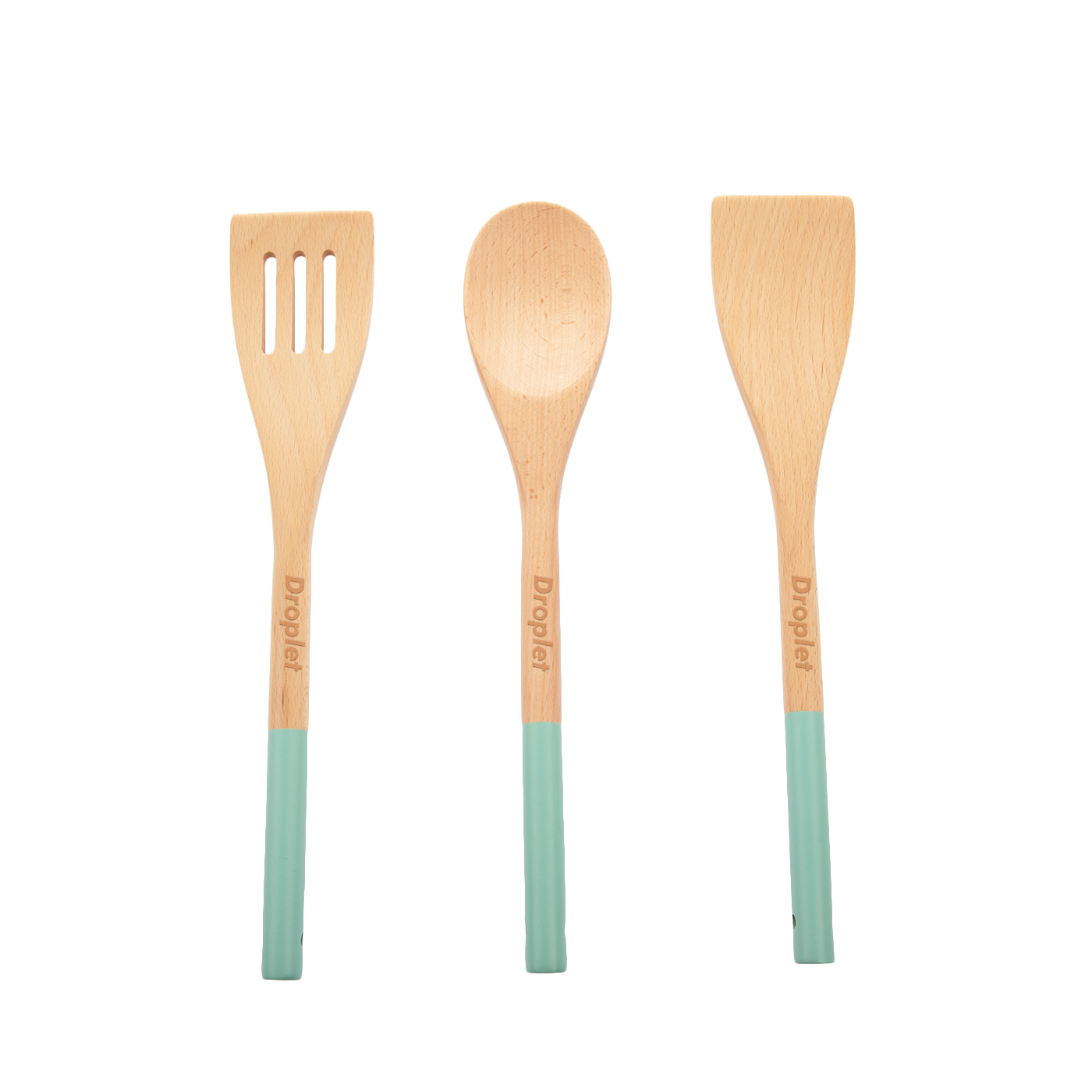 3 Piece Wood Kitchen Utensils Set