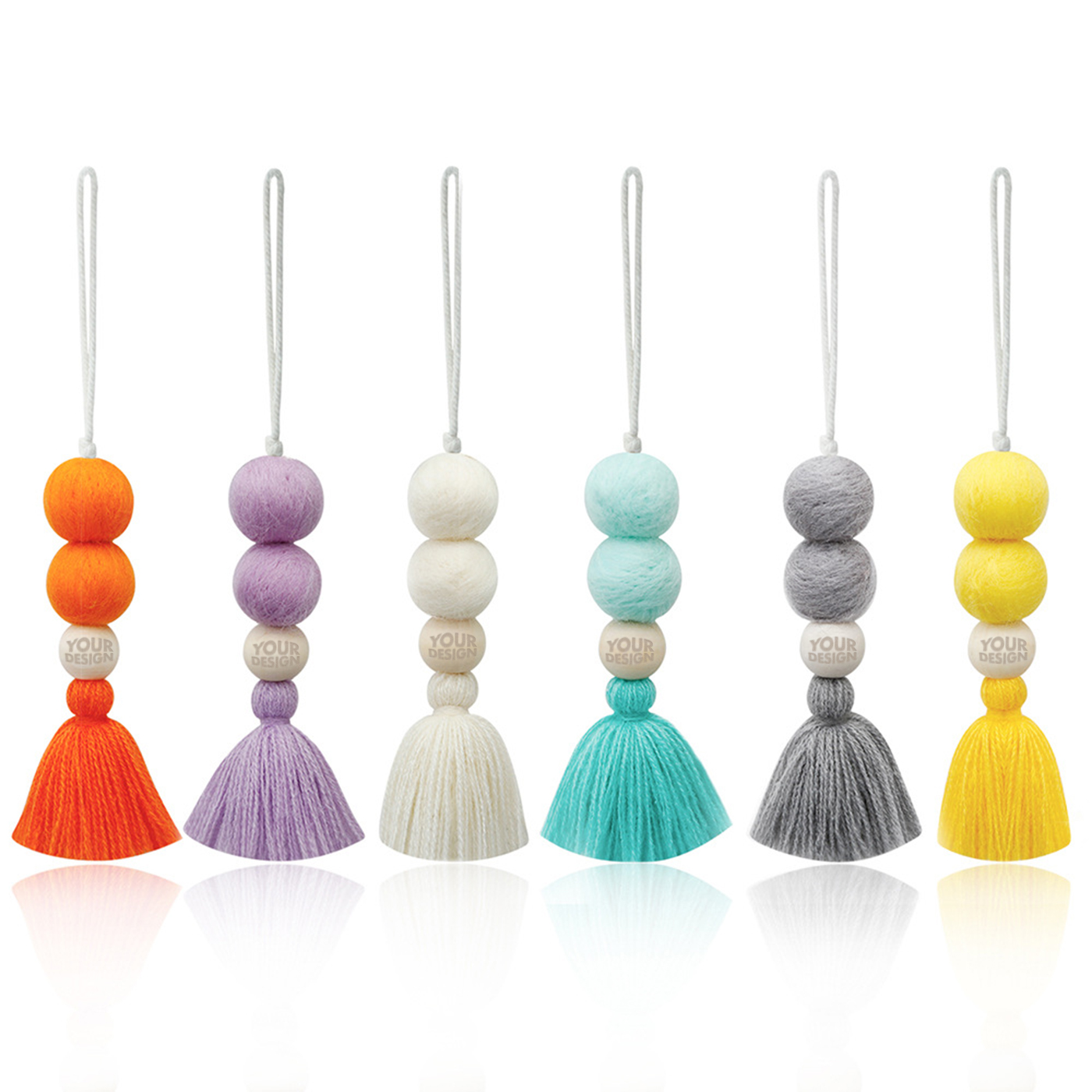Hanging Felt Ball Car Tassel Diffuser