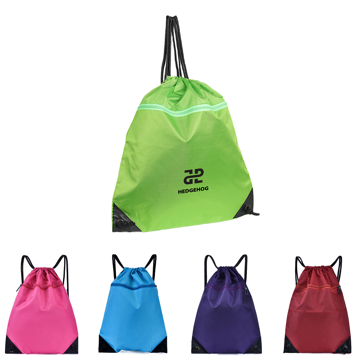 Polyester Sports Drawstring Bags