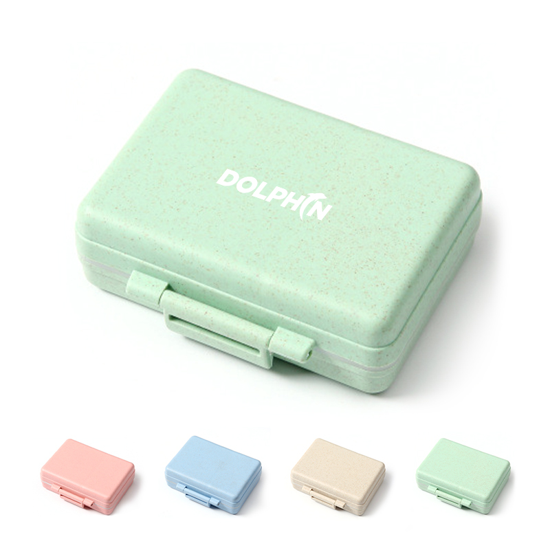 Personalized Wheat Straw Pill Case