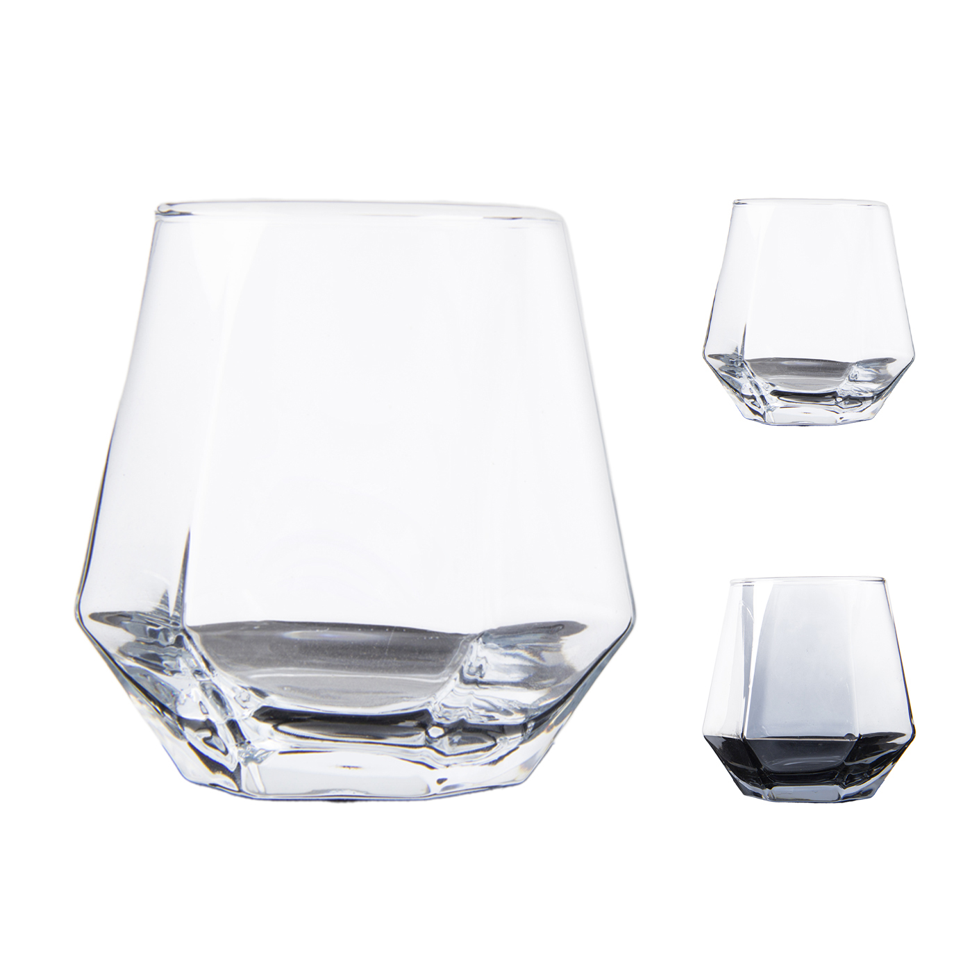 300ml Hexagonal Geometric Drinking Glass