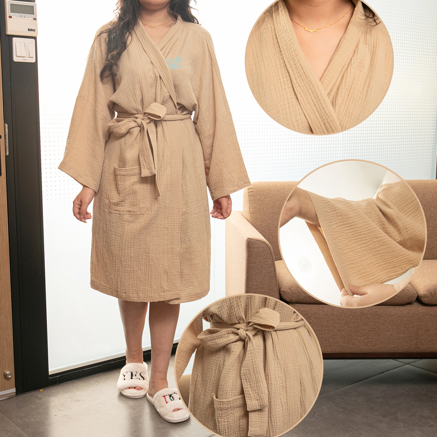 Womens Cotton Robe
