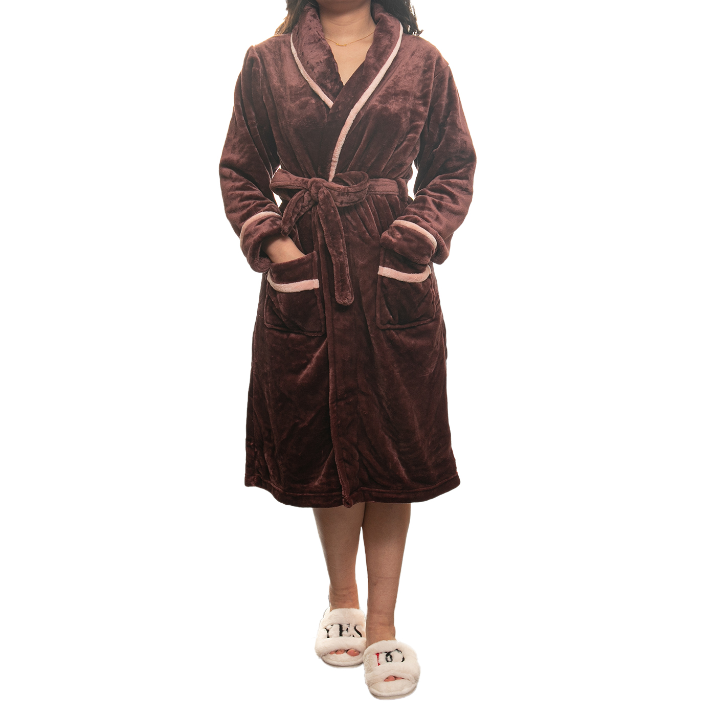 Winter Warm Flannel Bathrobe