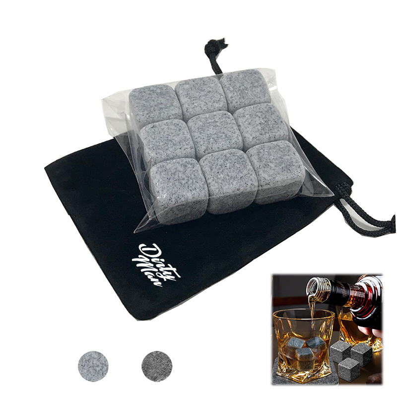 Whiskey Stones With Carrying Pouch