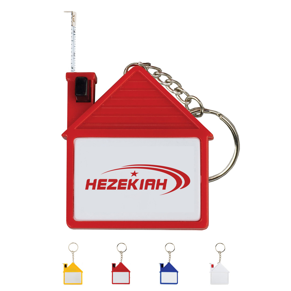 House Shape Tape Measure Keychain