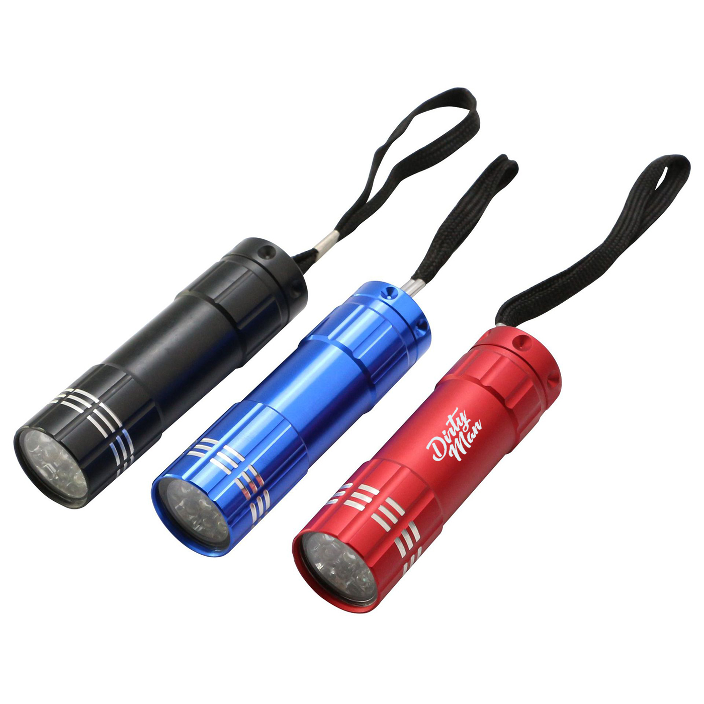 Custom Portable 9 LED Bright Flashlight