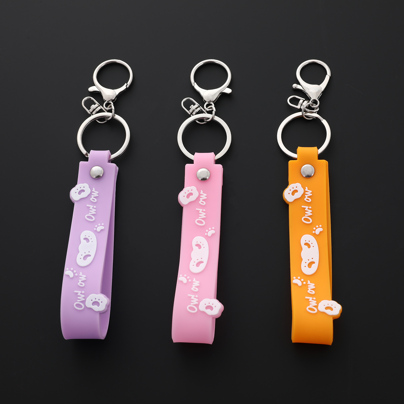 Custom PVC Soft Rubber Wrist Lanyard Keychain