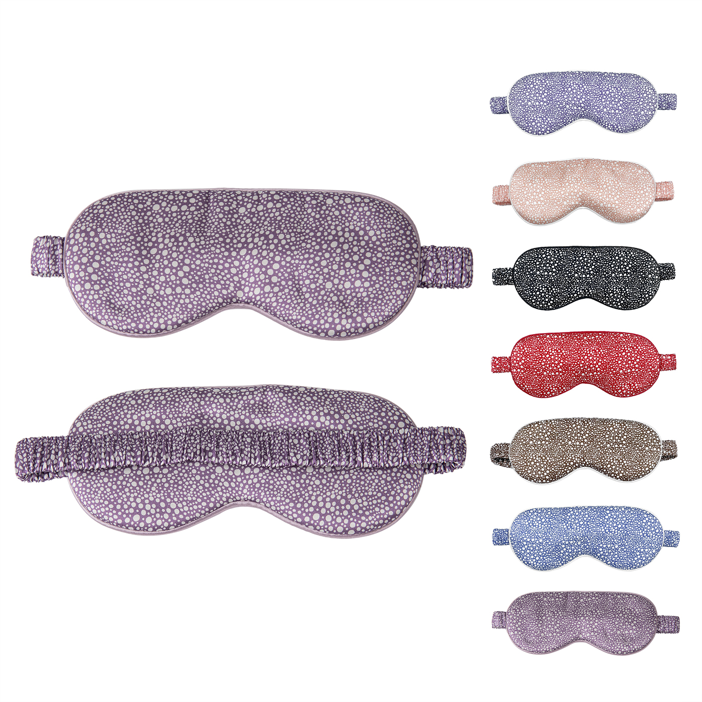 Polka Dot Silk Eye Sleep Mask