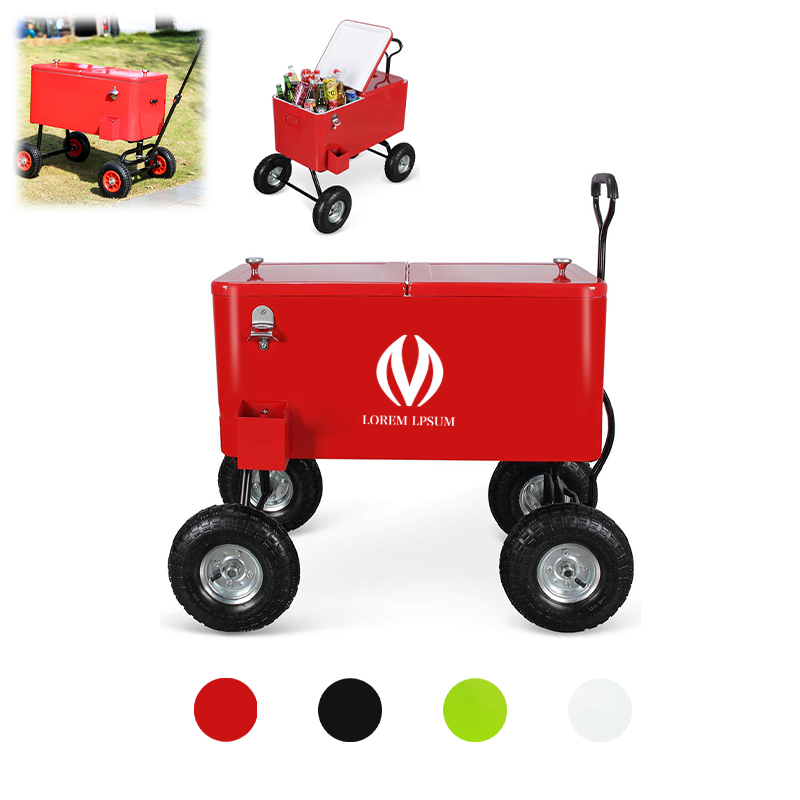 80 Quart Wagon Rolling Cooler Ice Chest
