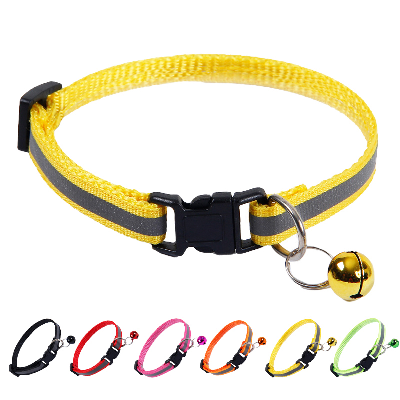 Reflective Pet Collar With Bell