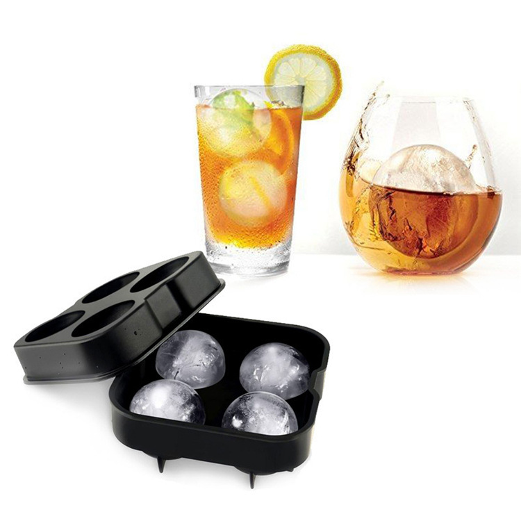 4 Hole Round Ice Cube Mold