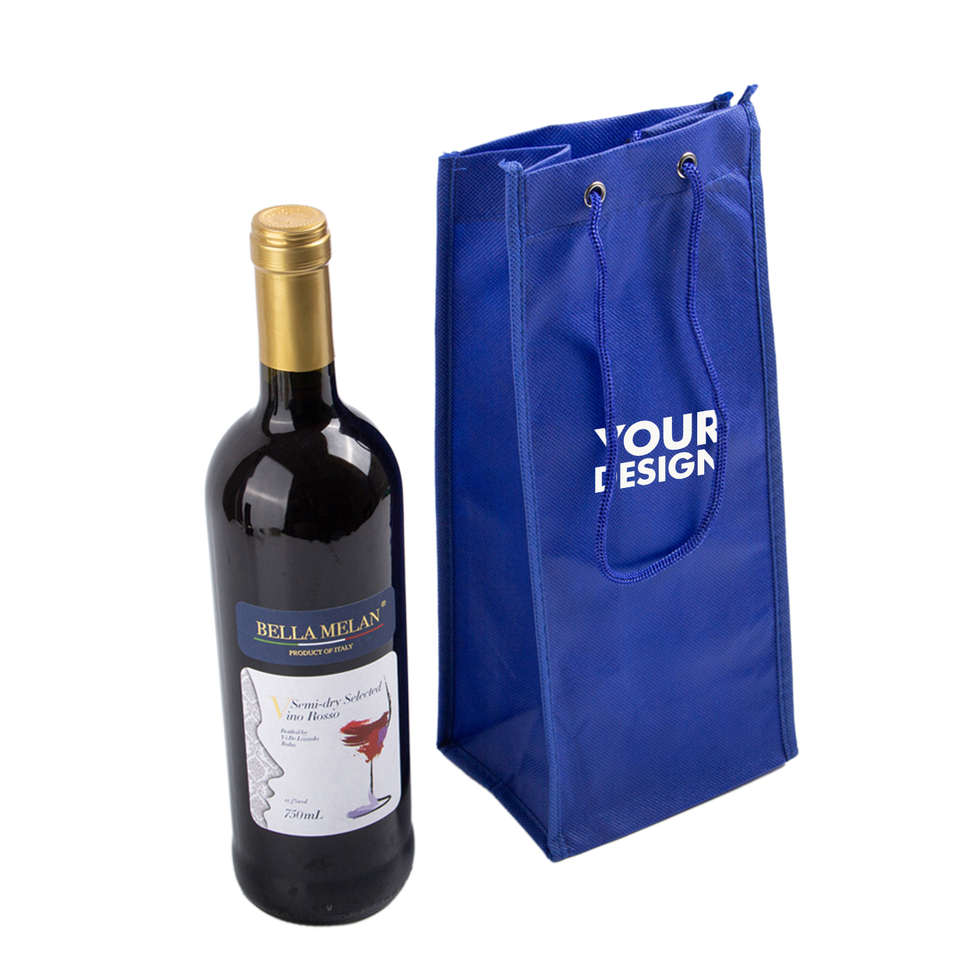 Promotional Non-Woven Single Wine Bottle Bags