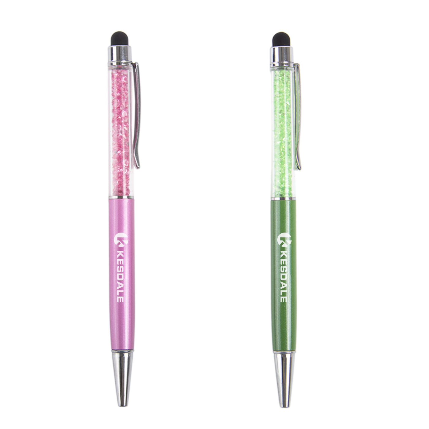 2 in 1 Crystal Stylus Ballpoint Pen