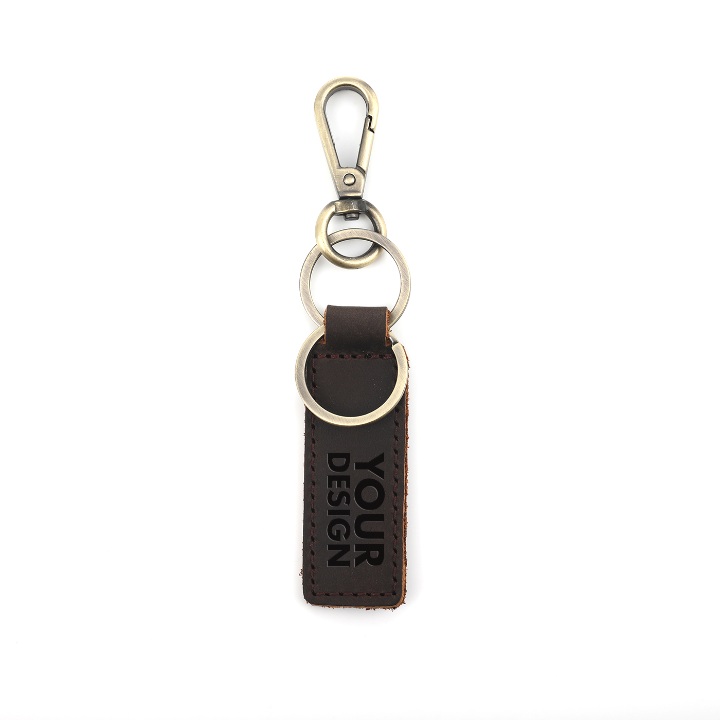 Personalised Cowhide Key Ring