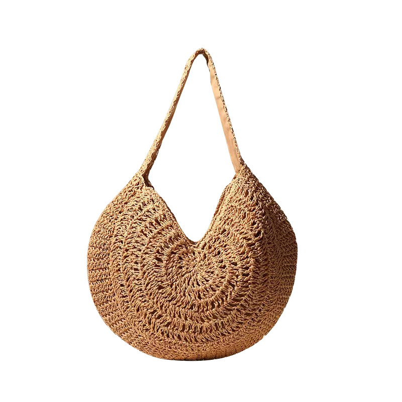 Large Straw Shoulder Bag