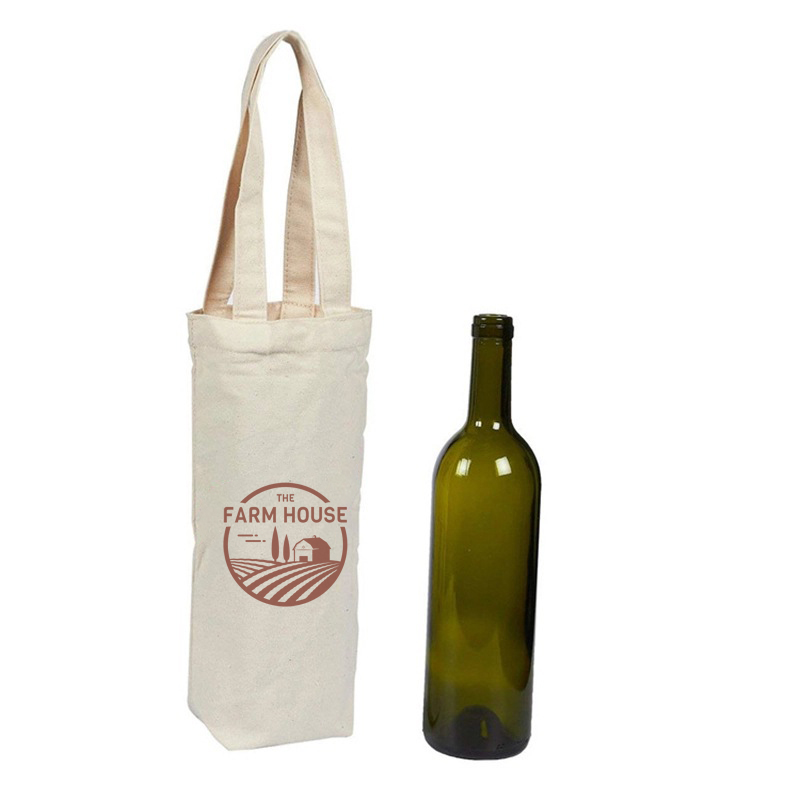 Reusable Canvas Carrier Wine Bag