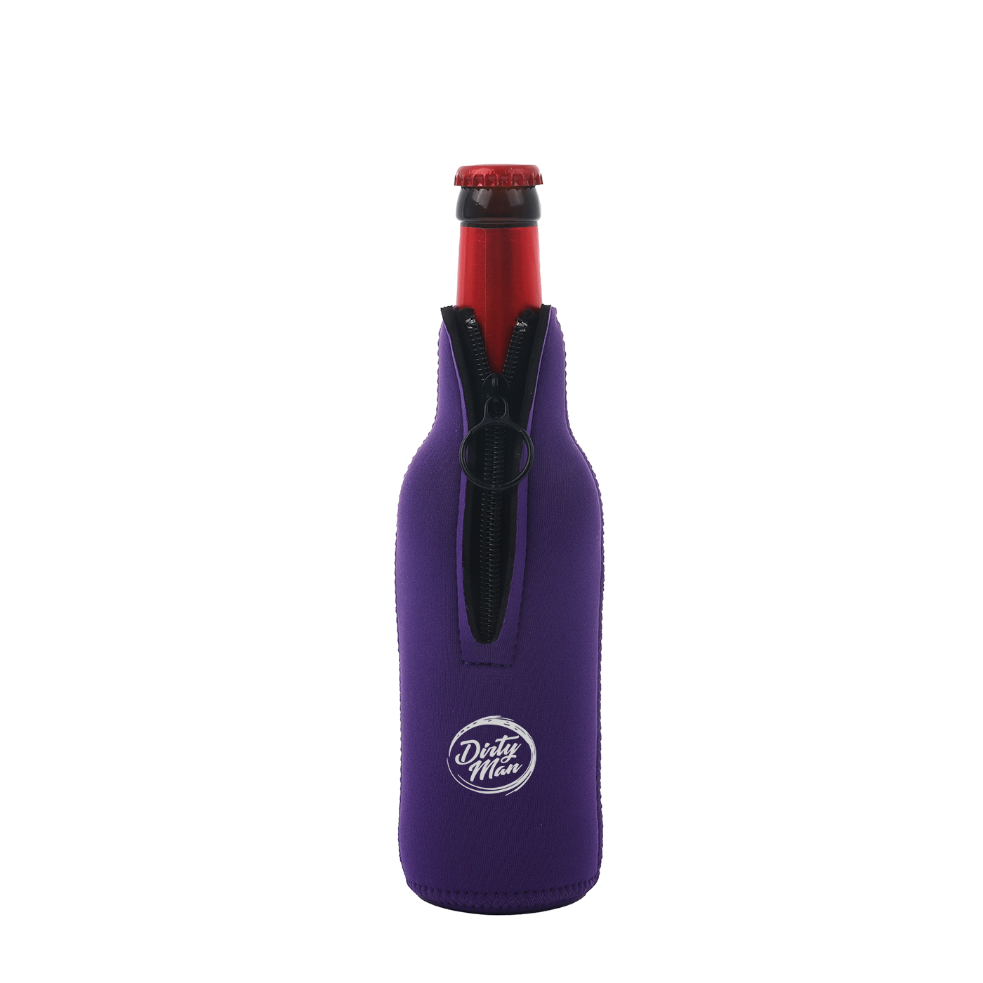 330ml Neoprene Beer Bottle Sleeve With Zipper