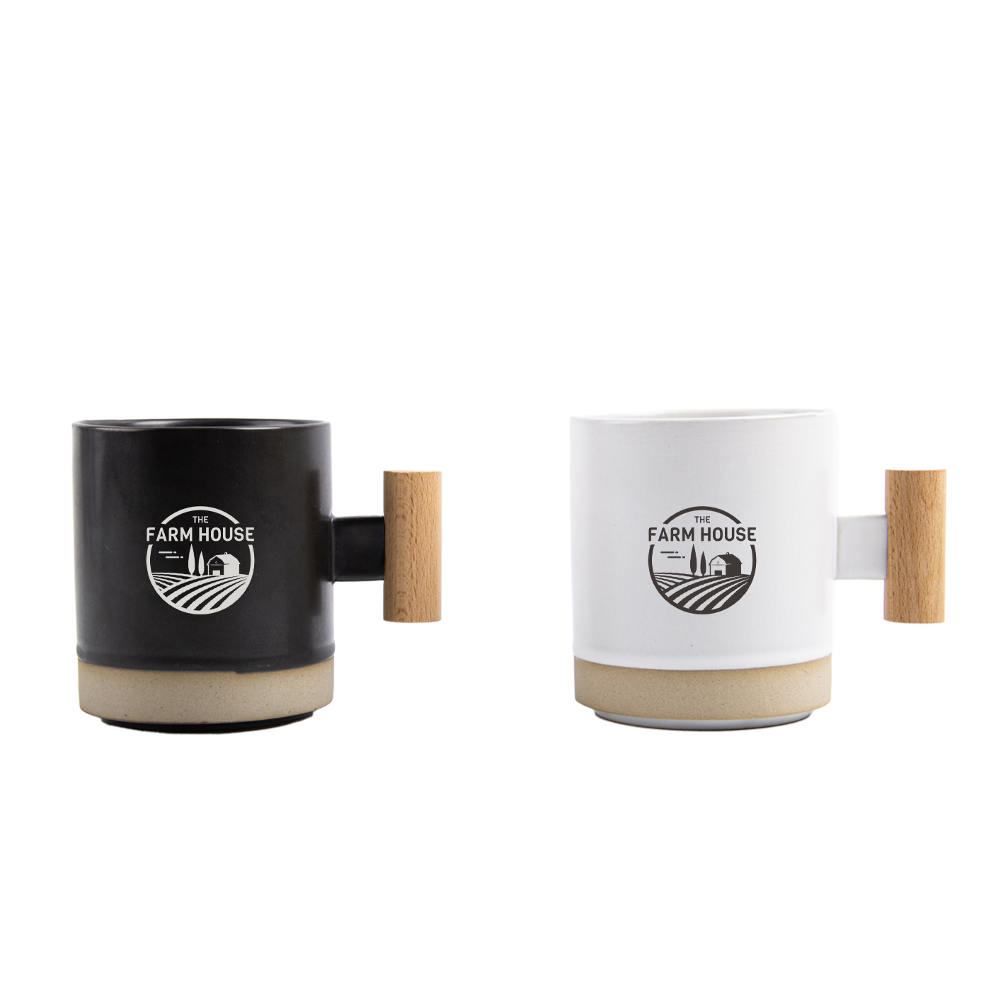 Ceramic Espresso Cup With Wooden Handle