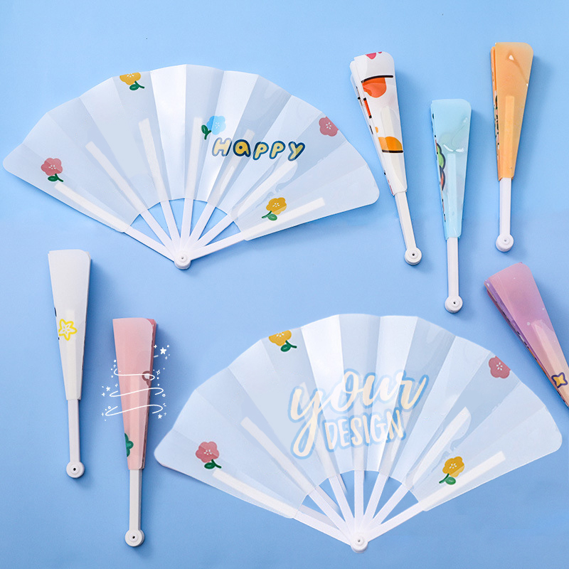 Decorative Plastic Folding Hand Fan