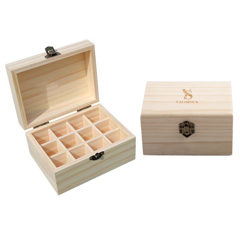 12 Slot Essential Oil Storage Wooden Box