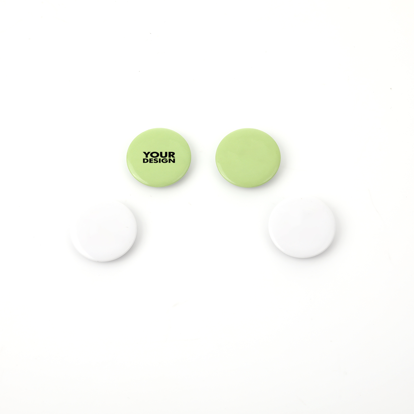 Custom Tinplate Magnetic Badges Set