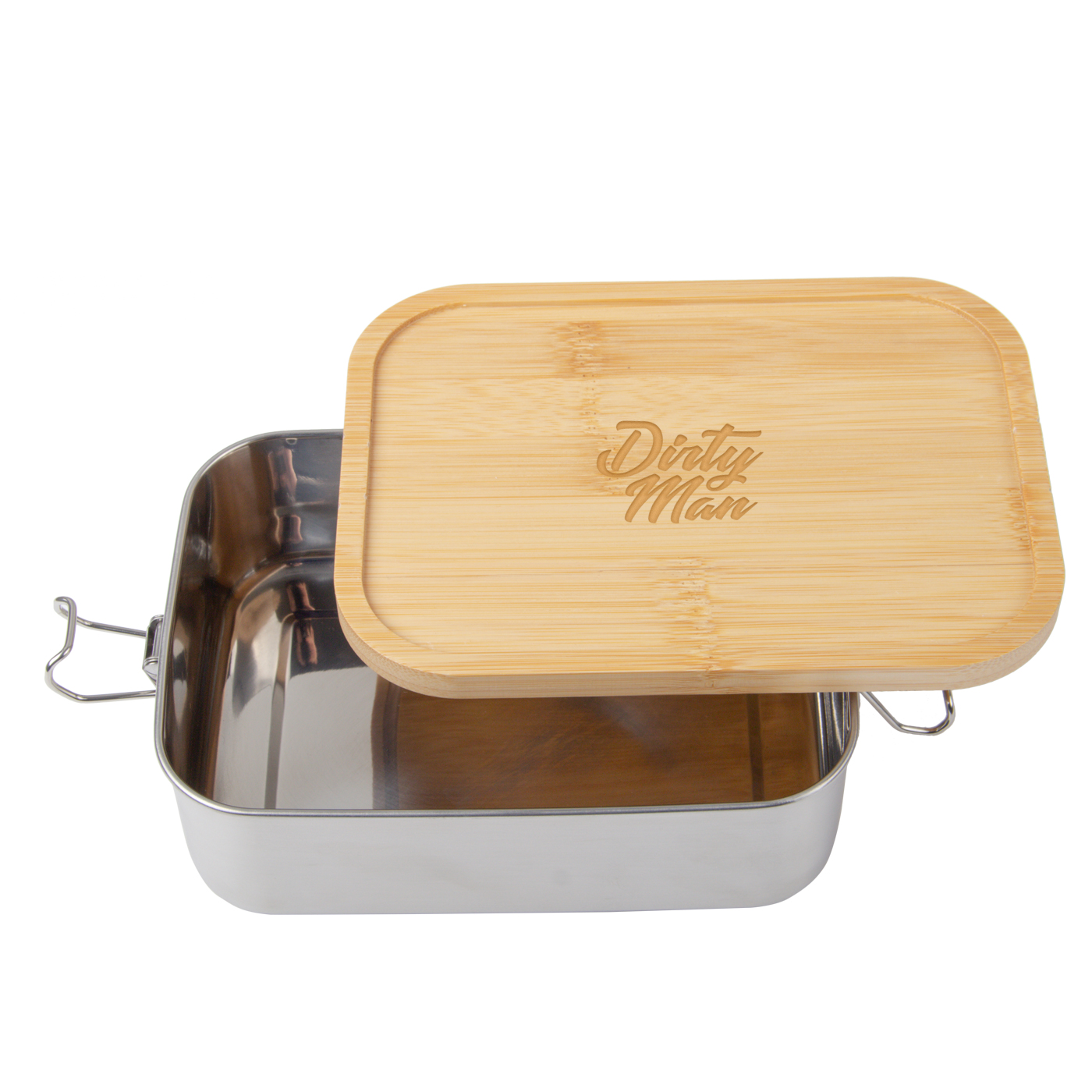 Bamboo Lid Stainless Steel Bento Box 