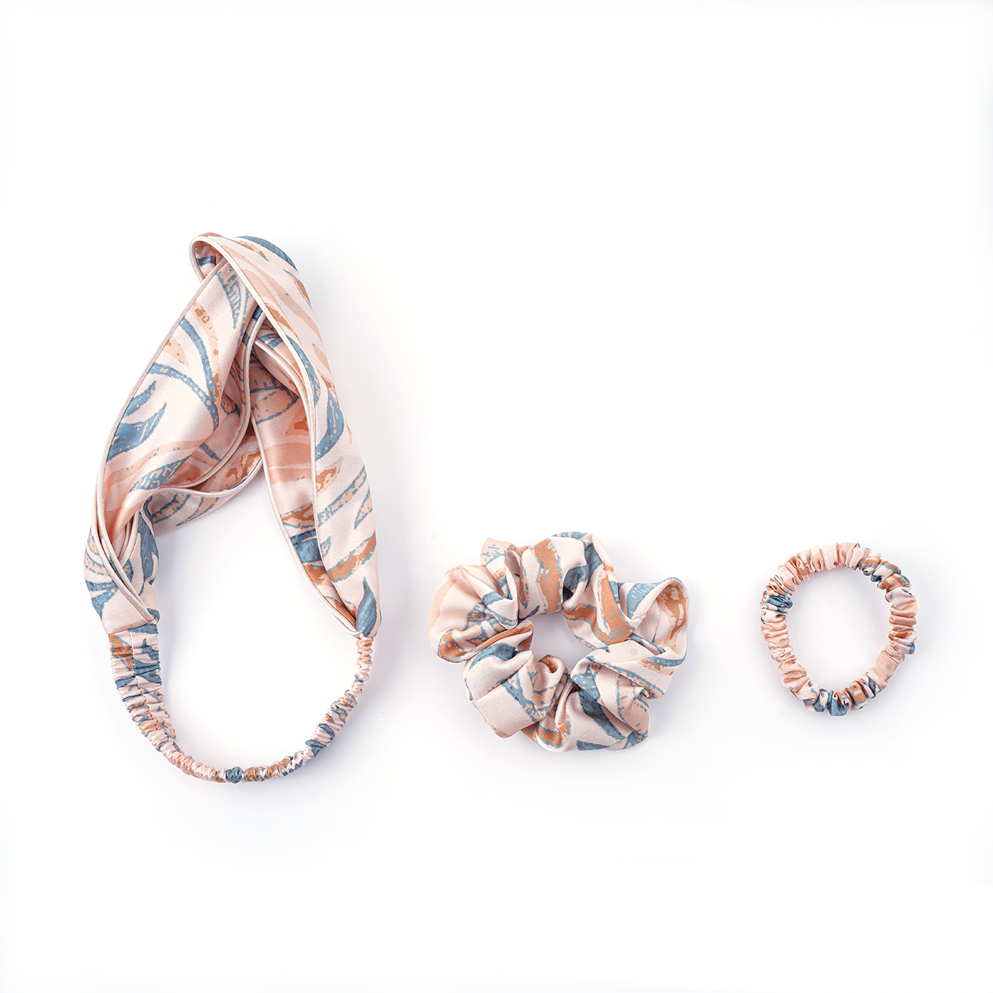 Satin Scrunchie Headband Set