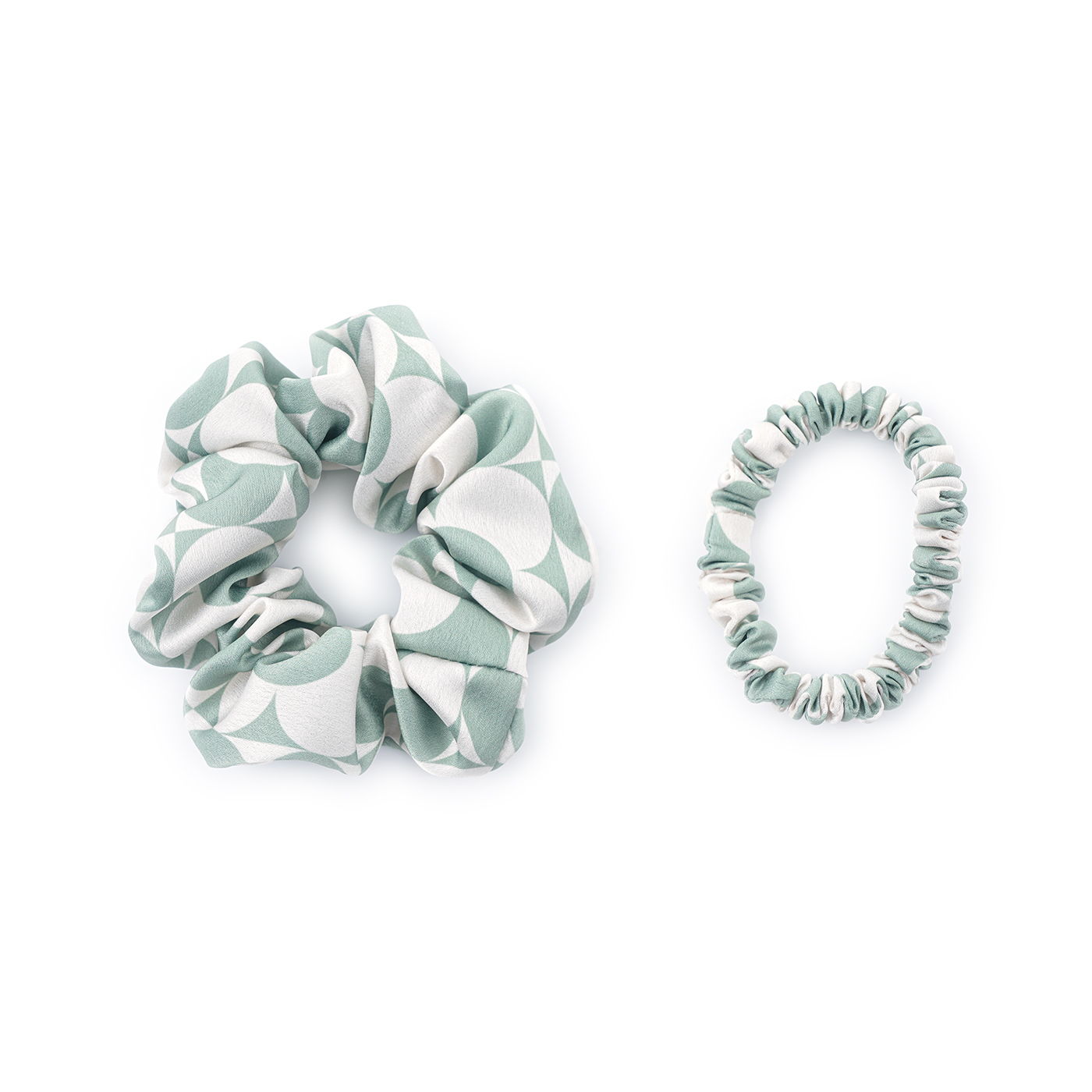 Custom Silk Hair Scrunchie Set