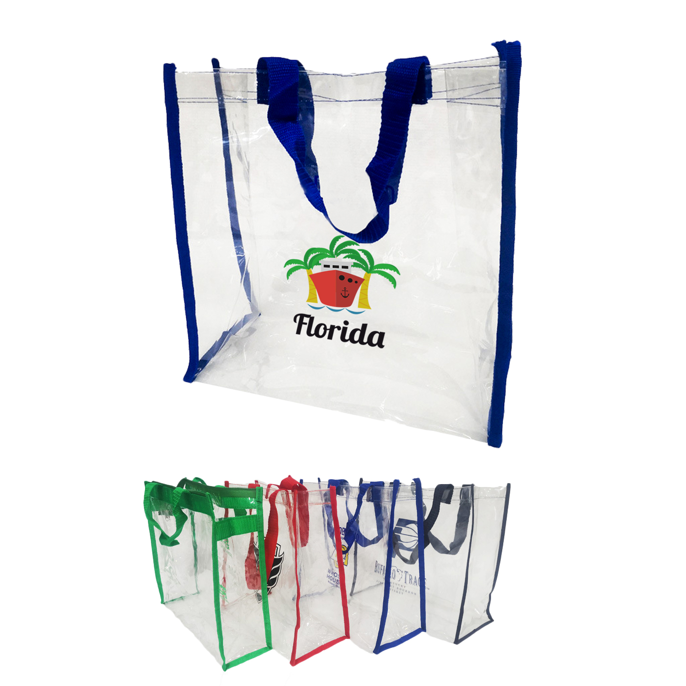Personalized Reusable Clear Tote Bag
