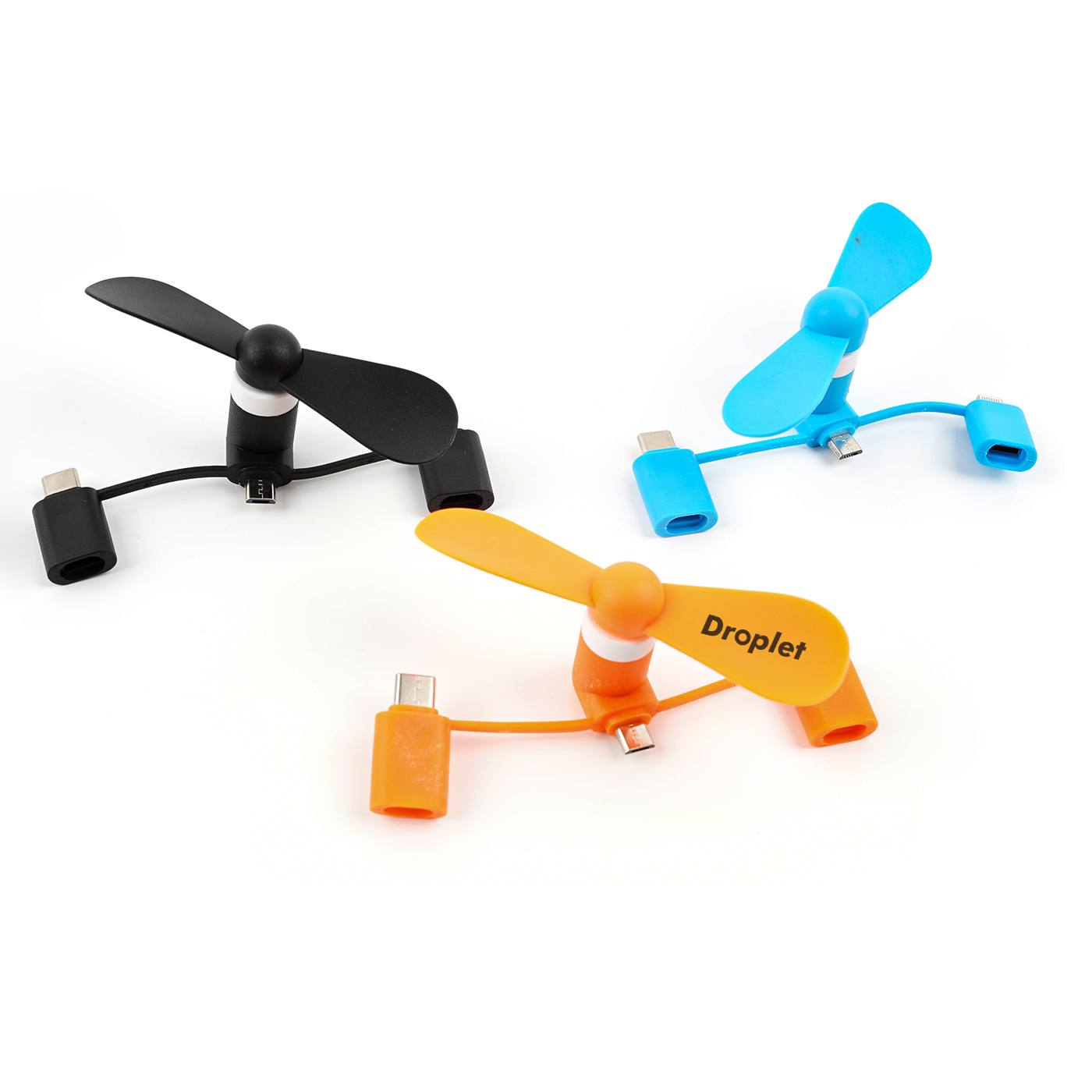 Lightweight 3-in-1 Mobile Phone Fan