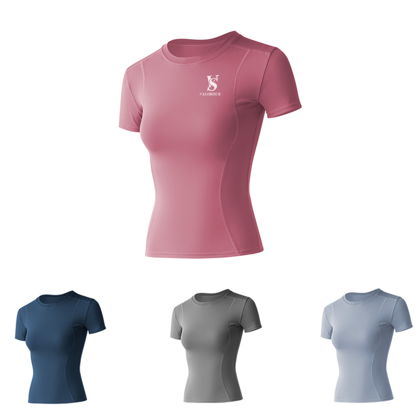 Womens Short Sleeve Yoga Quick Dry Shirts