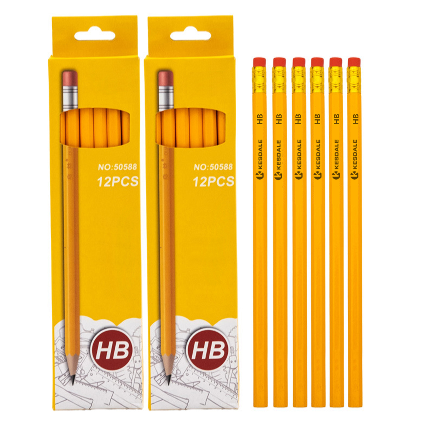 Personalized 12 Pcs HB Pencil Set 
