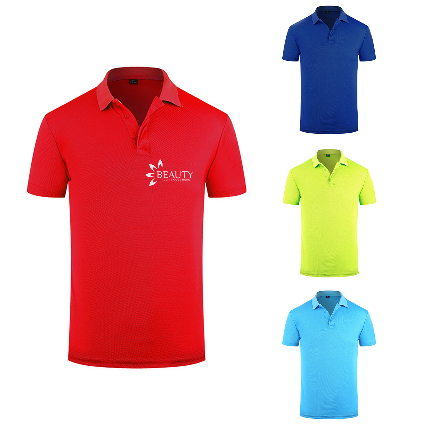 Classic Solid Color Polo Shirt