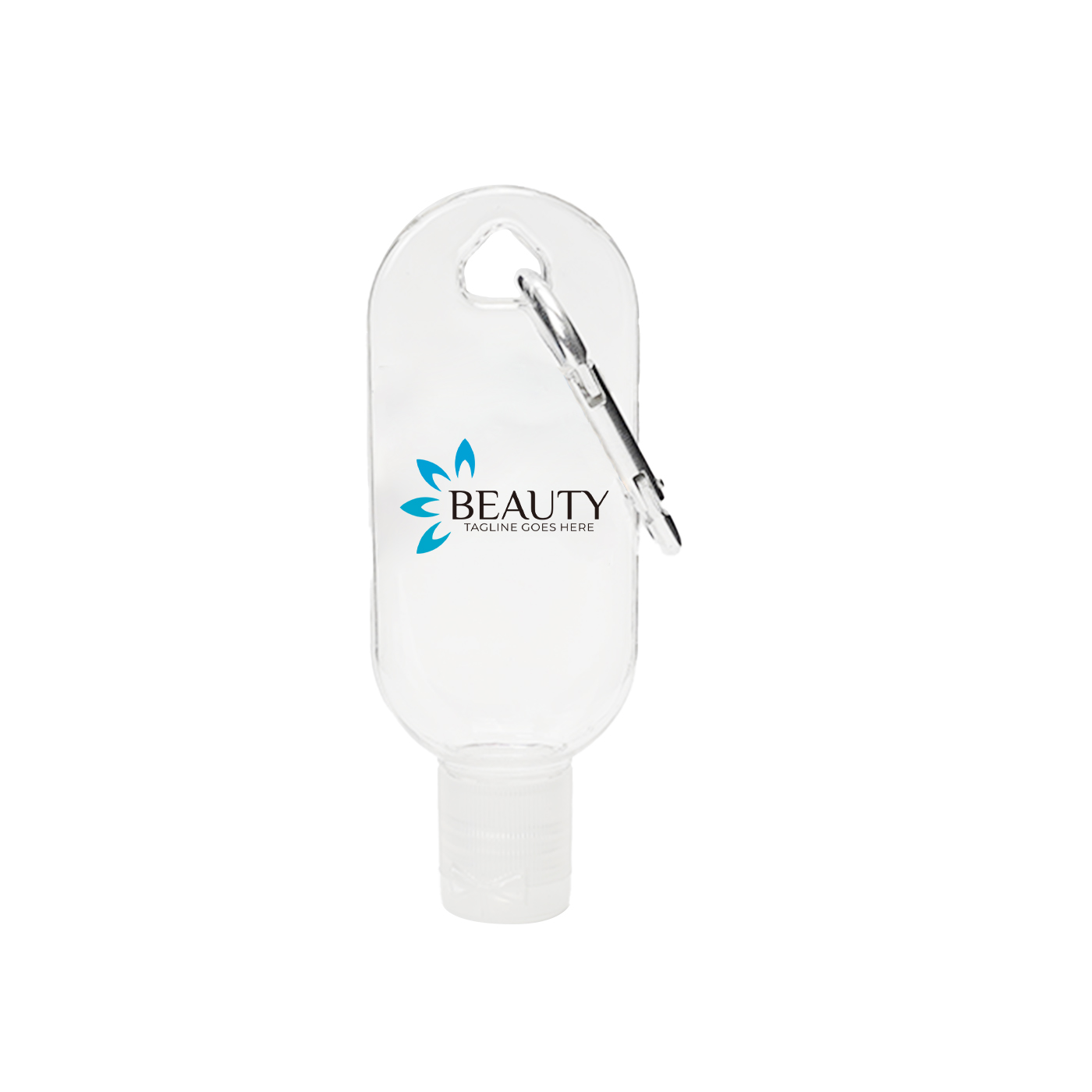 30ml Hand Sanitizer Clear Bottle With Carabine