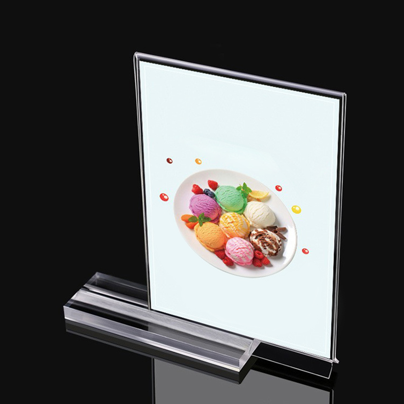 A4 T Shape Acrylic Tabletop Sign Holder 