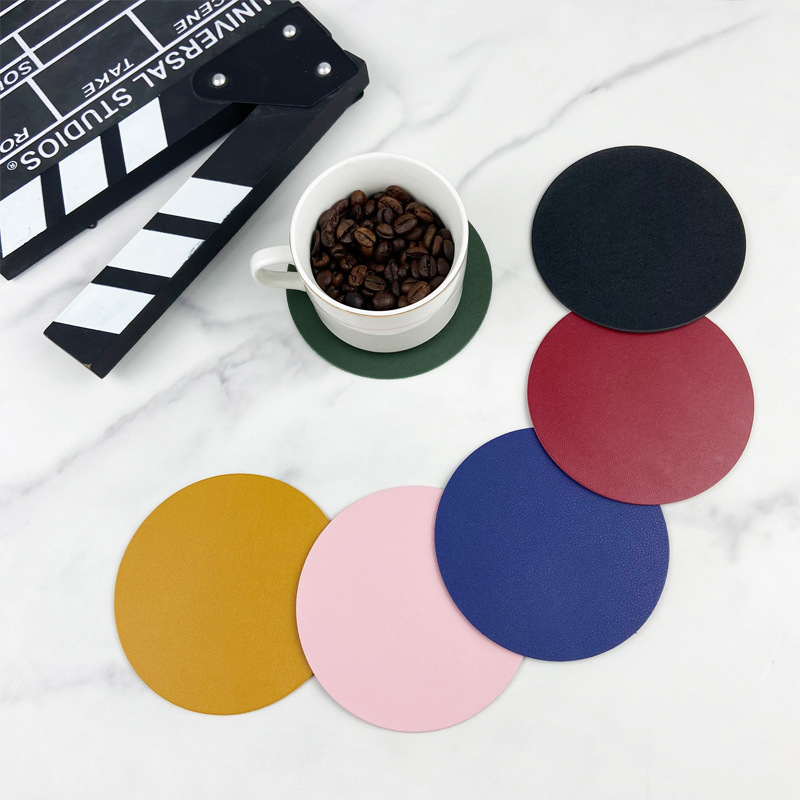 Round Leather Coasters