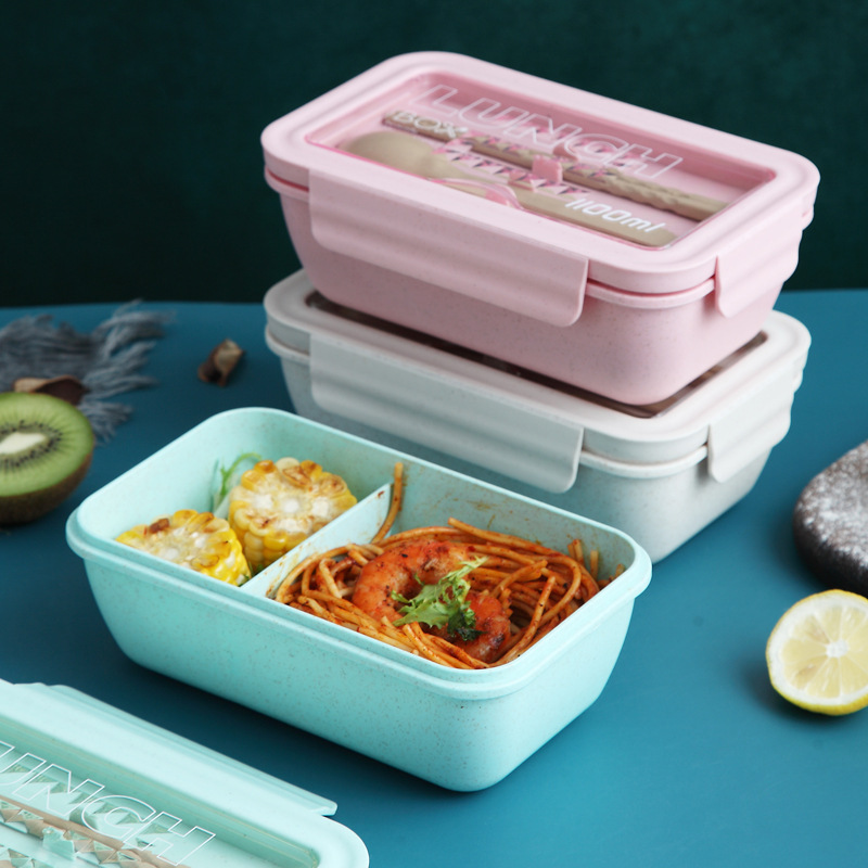 Bento Lunch Box With Chopsticks And Spoon