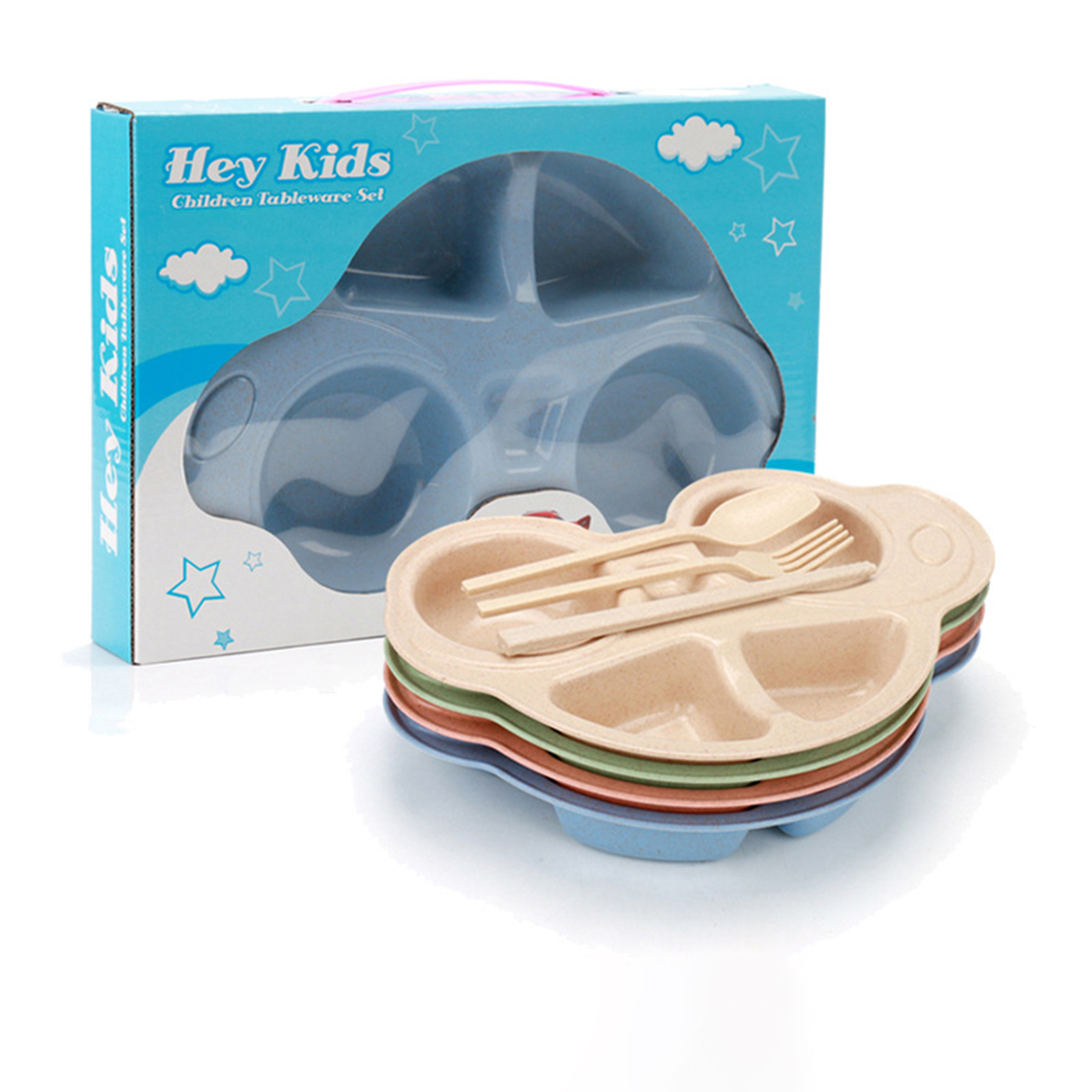 Kitchen Wheat Straw Plates Sets 