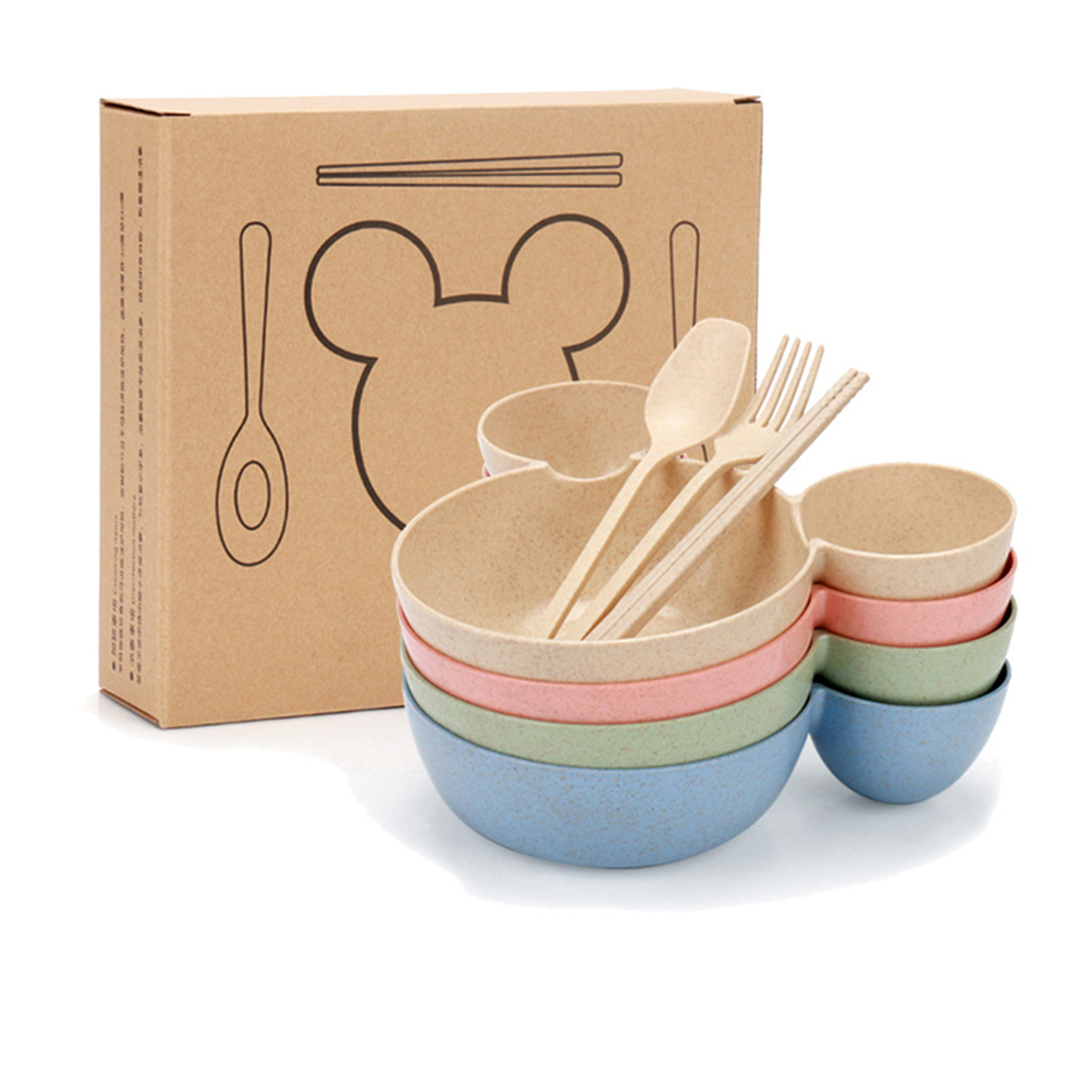 Wheat Straw Dinnerware Sets