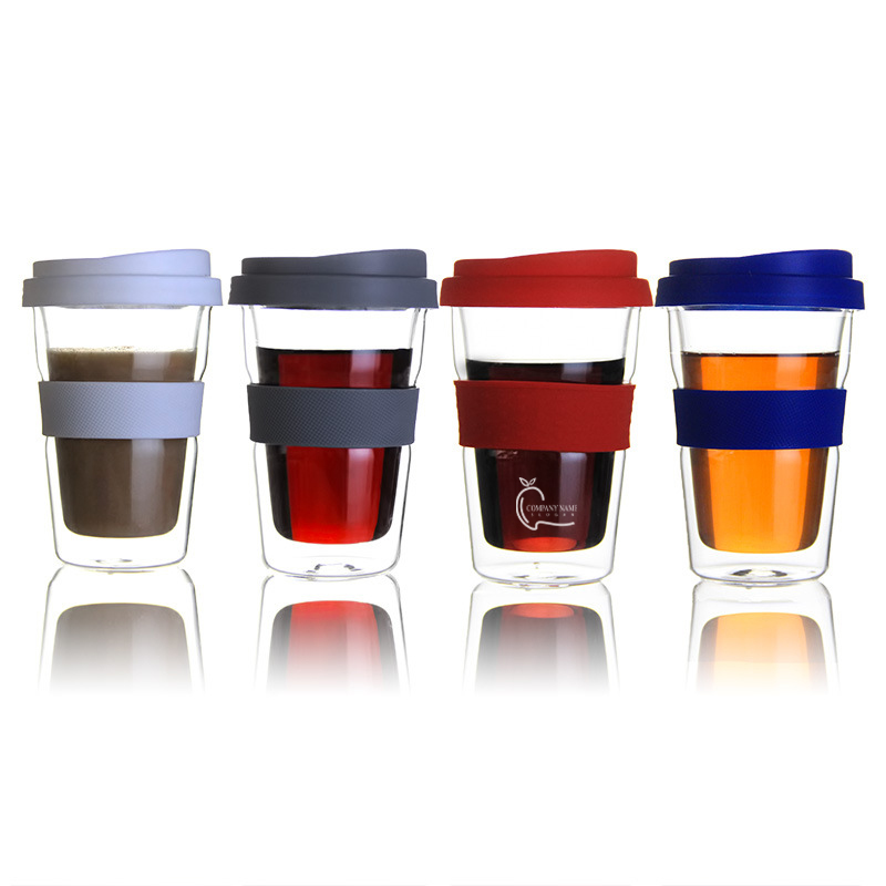 360ml Travel Coffee Mugs With Non-Slip Sleeve