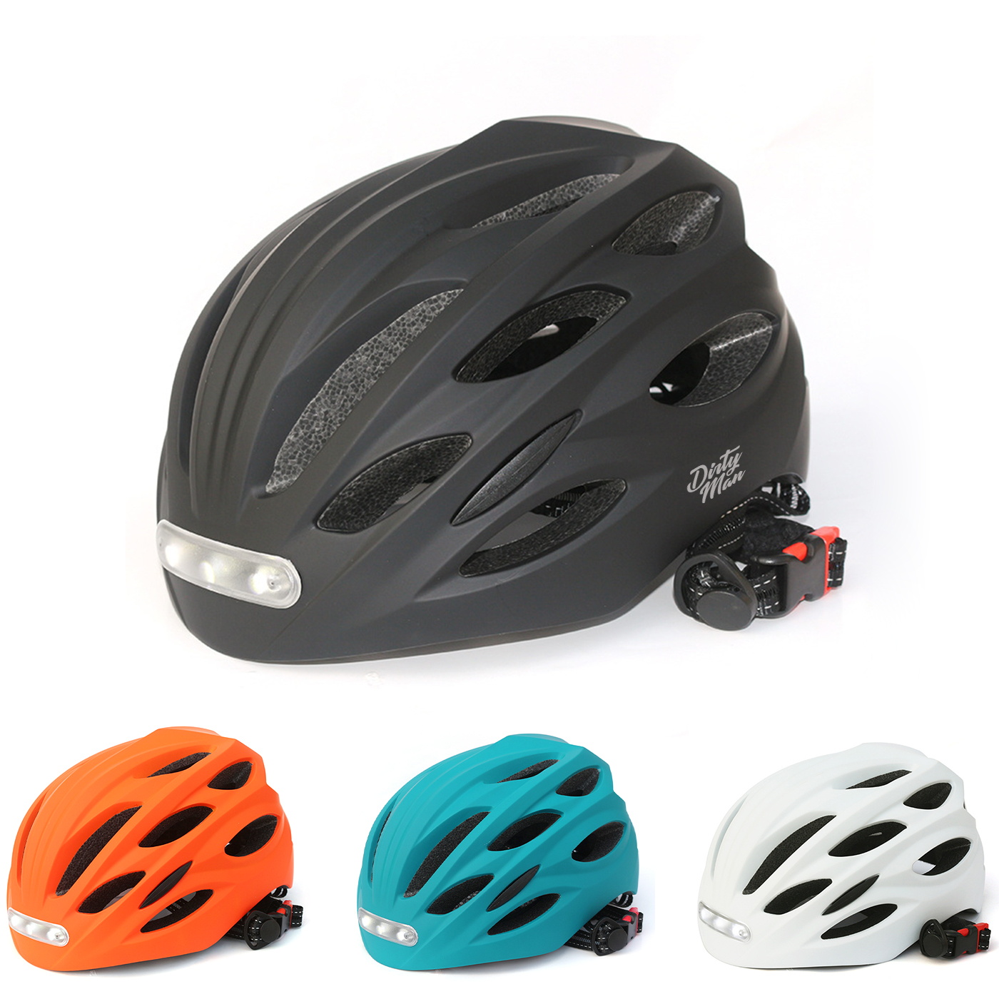 Adjustable Bicycle Helmets With LED Lights