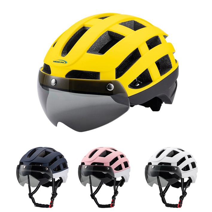 Bicycle Helmet With Removable Goggles 
